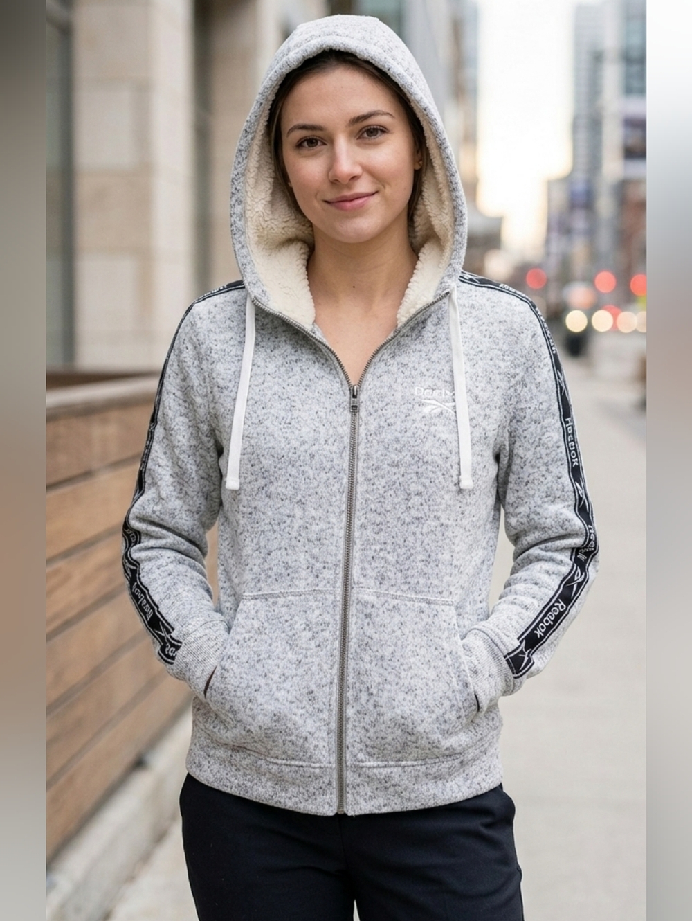 Reebok Taped HOODIE Grey NWT